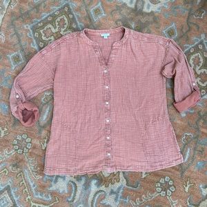 Cotton Button Up with Pockets